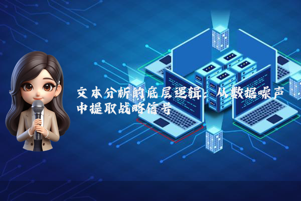 文本分析的底层逻辑：从数据噪声中提取战略信号